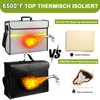 Fireproof Box (6500°F), Fireproof Wallet with Lock, 10 Layers of