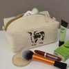'Cute Dairy Cow' Canvas Wash Bag/Makeup Case (CS00042026)