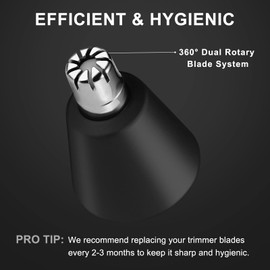 Nose Hair Trimmer Replacement Blades for Manscaped The Weed Whacker 1.0 2.0, Hygienic Twist-On Replacement Blades Compatible with Manscaped The Weed Whacker Replaceable Blade, 2 Pack