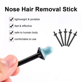 Black PP Nose Wax, 10pcs to 110pcs Options, Personal Grooming Tool, Polypropylene Material, Black Design