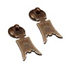 Tiazza 2pcs Chinese Style Vintage Furniture Drawer Brass Pull Handle