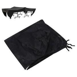 Funda para mesa de ping pong impermeable y a prueba de polvo para patio al aire libre, Protector solar a prueba de polvo cubierta de mesa de tenis de mesa de ping pong, negro, 280 x 153 x 73 cm