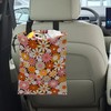 ghatobty Car Trash Bag Vintage Groovy Flowers Car Garbage Bag