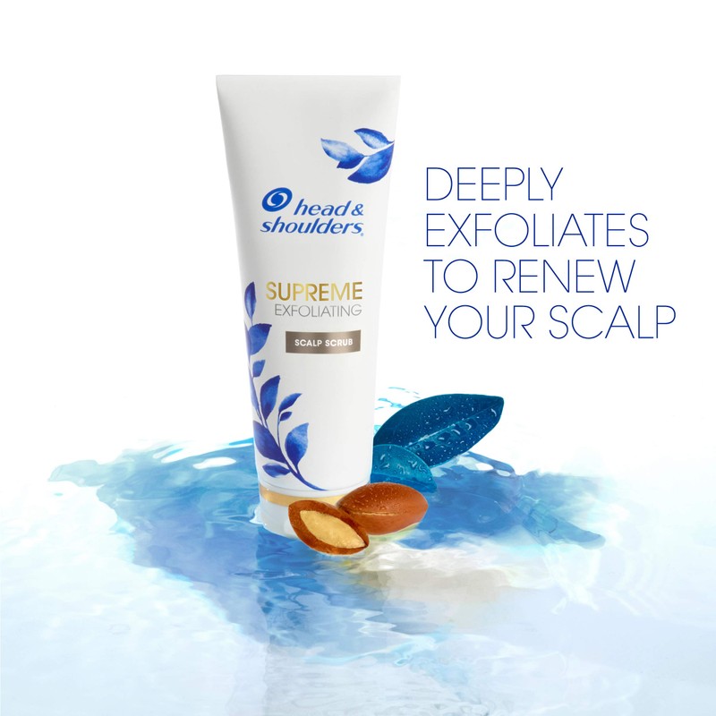 Head & Shoulders Supreme, Exfoliating Scalp Scrub Treatment, with Argan