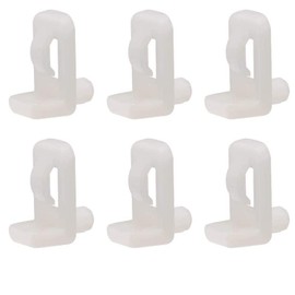 TOP-VIGOR 20Pcs Plastic Shelf Support Pegs, 5mm Cabinet Shelf Clips, Cupboard Shelves Locking Furniture Installation Accessories for Kitchen Book Shelves Supplies