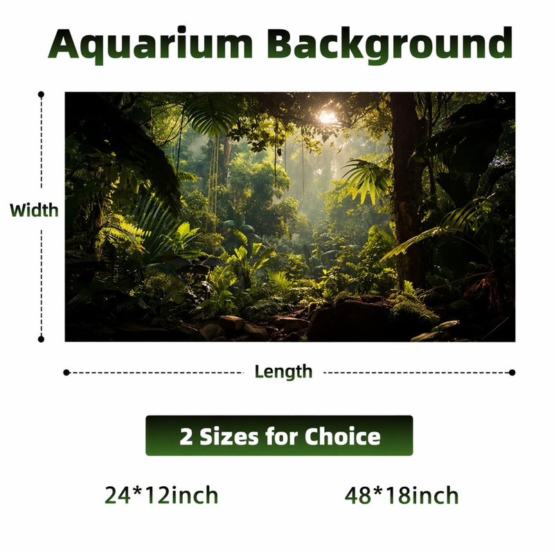Avolander Aquarium Background, Ocean Fish Tank Background, Terrarium Background Cloth,