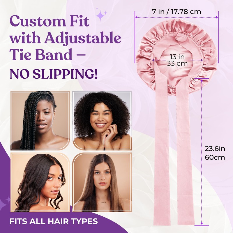 Lavivio 100% Mulberry Silk Bonnet for Sleeping Women – 22