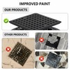 Uni-Green Matte Black 4 Inch Square Shower Drain with PVC