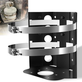 20 lb Heavy-Duty BBQ Propane Tank Holder Fit for 12-Inch 17lb 20lb 22lb BBQ Gas Tanks, for Vehicle, Truck Bed, Trailer, Car, RV, Boat Replace BKT-2290