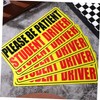 Ciieeo 5pcs Magnetic Novice Driver Sticker Reflective Decals for Vehicles