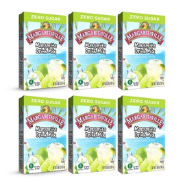 Margaritaville Singles To Go Water Drink Mix - Margarita Flavored, Non-Alcoholic Powder Sticks (6 Boxes with 6 Packets Each - 36 Total Servings
