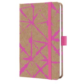 SIGEL Jolie J6800 Weekly Planner 2026 A6 Neon Pink Hard Cover Made of Kraft Paper, Elastic Band, Pen Loop, 174 Pages, Vegan, Book Calendar, Diary Calendar Book