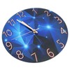 30cm Glass Blue Wall Clock for Living Room Decor Silent