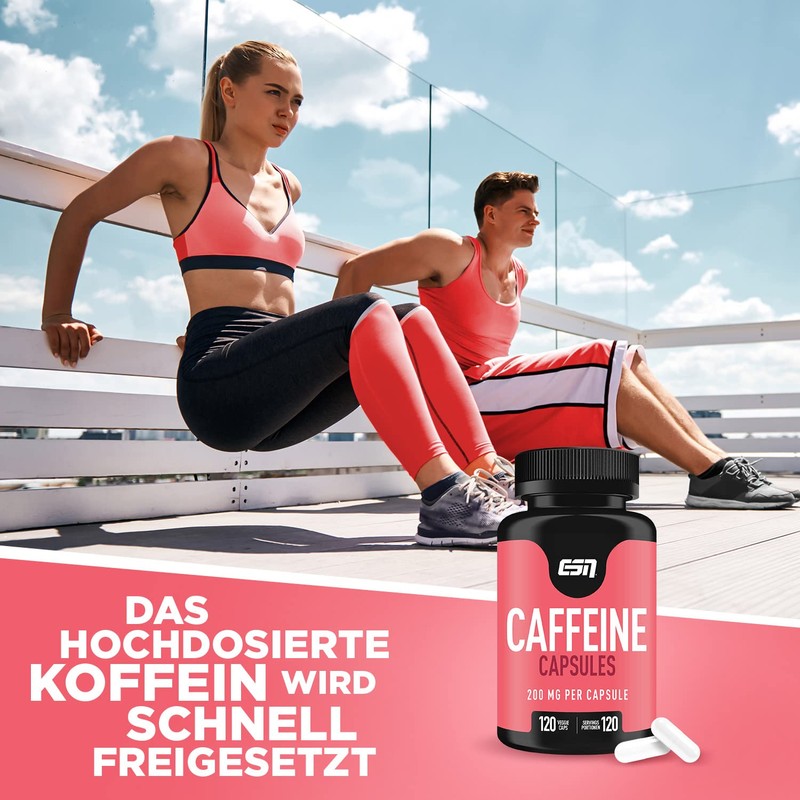 ESN Caffeine Capsules, Box of 120