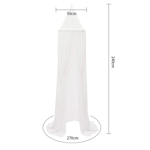 Bed Canopy for Children,Chiffon Mosqutio Net,Baby Indoor Outdoor Bed Canopy for Reading Room, Bed & Bedroom Decoration, (White)