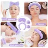 Zkptops 6Pcs Spa Headband for Washing Face Wristbands Set Women
