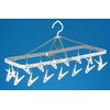 Nishida 111117 Laundry Hanger, Little Corner Hanger with 16 Pinches,