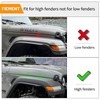 Front & Rear Fender Liner Fender Trim Extension Protector for