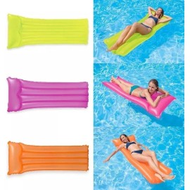 Intex Colchon Inflable P/alberca Intex  1.83mx76cm Color Rosa