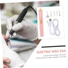 Vaguelly 1set Nail Drill Set Electric Nail File Salon Supplies
