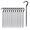 Tent Pegs - 12Pcs Aluminium Tent Stakes Pegs with Hook