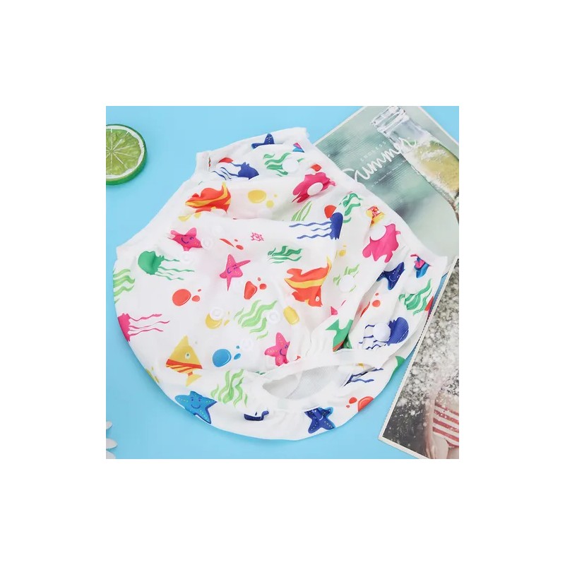Pañal De Natación Para Bebé Estampado Floral De Dibujos