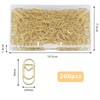 Pack of 200 Paper Clips Heart Mini Metal Clips with