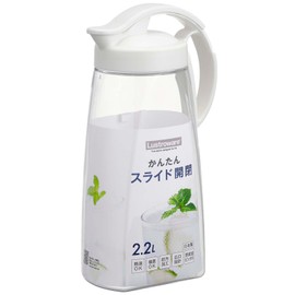 Iwasaki Kogyo K-1264 Lastroware Vertical and Horizontal Sliding Pitcher, 0.7 gal (2.2 L), Barley Tea Bottle, Compatible with Boiling Water, Horizontal Slide, Wide Mouth, Easy to Clean