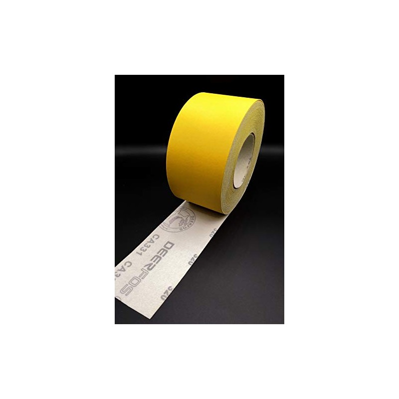 75mm HOOK and LOOP Sandpaper Roll Sanding Strips Grit 40-600