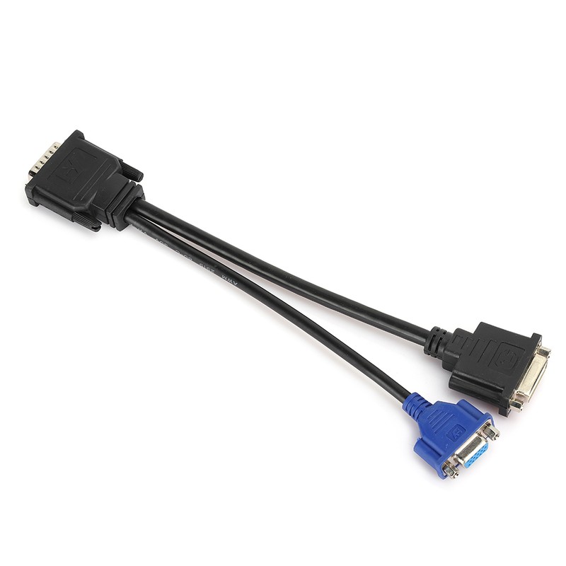 Female Dual Computer Monitor Extension Cable Adapter DMS 59 Pin