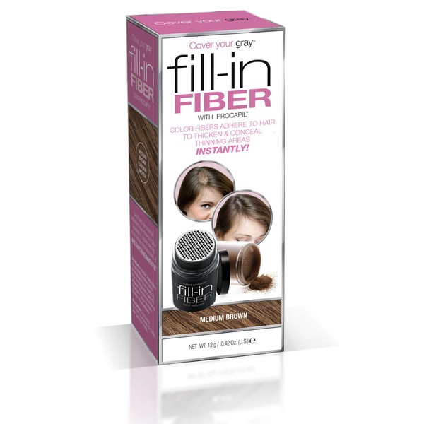 Cover Your Gray Fill-In Fiber - Medium Brown (Pack of