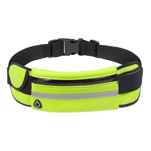 FF.C Running Pouch, Walking Pouch, Jogging, Waist Bag, Large Capacity, Waterproof, For Sports, Unisex, Unisex, green