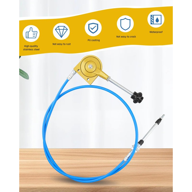 Universal Throttle Cable Kit for Excavators and Mixers Replacement Parts,