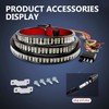 dawfall Car Tailgate Light Bar, 59" Three Row Waterproof and