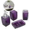 4Pcs/Set Acrylic Bathroom Accessory Set Toothbrush Soap Dish Holder for