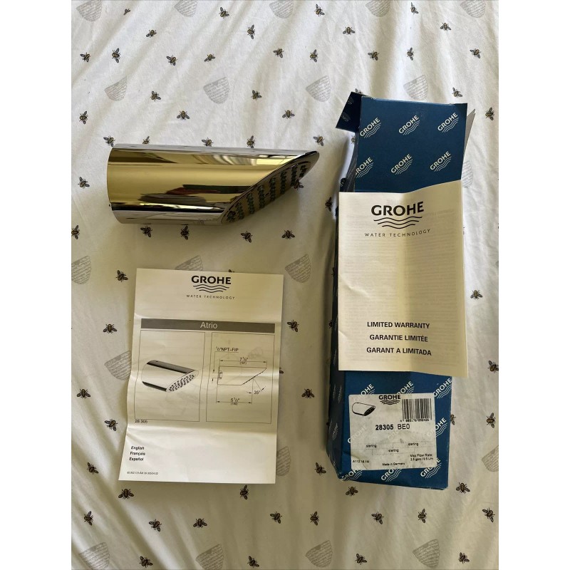 Grohe Atrio Luxury Non-Adjustable Shower Head 28305BE0 Infinity Sterling NEW