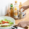 2 Pack Rotating Fridge Lazy Susan Turntable 27cm/23cm, 360-Degree Spinning