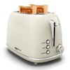 Toasters 2 Slice Retro Stainless Steel Toasters with Bagel, Cancel,