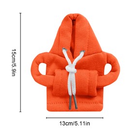 SXCCNW Car Gear Knob Cover, Gear Knob Cover, Gear Knob Cover, Gear Knob Hoodie Cover, Car Shifter Hoodie for Car Gear Lever Decoration, 15 x 13 cm, Orange Colour