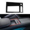 crosselec Carbon Fiber Center Console Armrest Button Panel Cover Trim