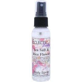 Sea Salt and Rice Flower Body Spray, 2 ounces, Body Mist for Women with Clean, Light & Gentle Fragrance, Long Lasting Perfume with Comforting Scent for Men & Women, Cologne with Soft, Subtle Aroma For