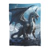 amepay Blue Ice Dragon Blanket Gifts for Adults Boys Snow