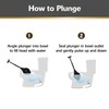 Korky BeehiveMAX Hideaway - Heavy Duty Toilet Plunger with Holder