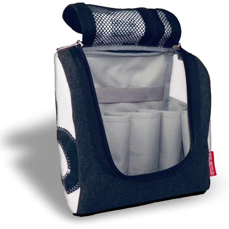 360° Toiletry Bag Sailor XL White/Blue Number Red, White Blue