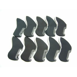 Window Golf Iron Cover [Black] 10 Pieces Set