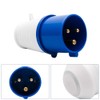 3 Pin Industrial Plug/Socket Connector 240V Power Electrical Machine Waterproof