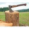Poshland AX-7615 Custom Gift Forged Carbon Steel Viking Axe with