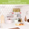 Across-Star Expandable Cabinet Shelf Organizer Rack, Stackable Kitchen Counter Storage