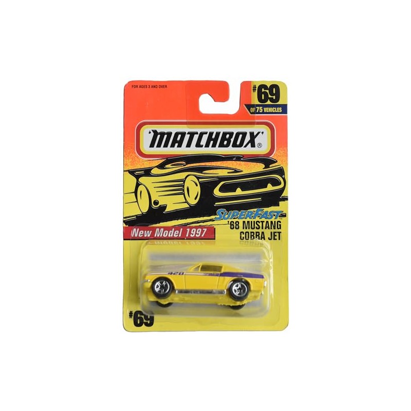 Matchbox '68 Mustang Cobra Jet, Yellow #69