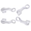 Curtain Glider Hooks White Plastic Curtain Hook, Pack of 50